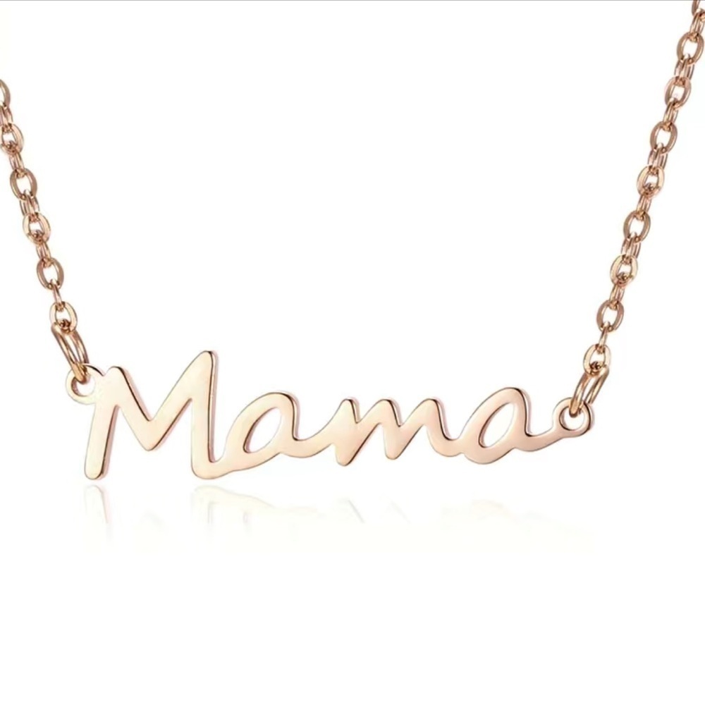 Rose gold toned Mama Necklace